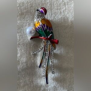 Parrot Brooch Modern New